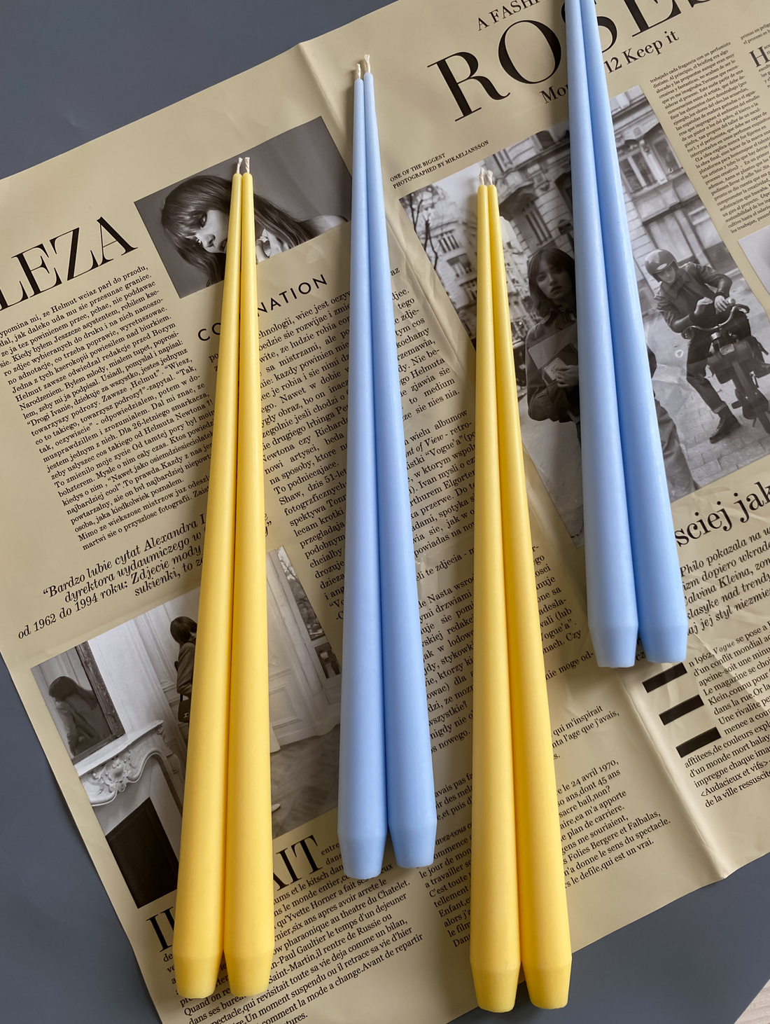 Свечи классические высокие - фотография товара