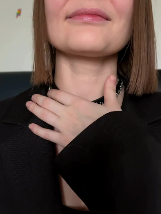 Чокер из натуральной кожи