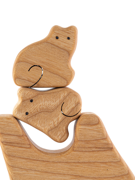 Пазл деревянный "Кошки с двумя котятами"