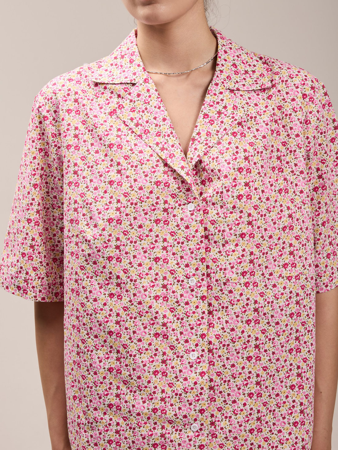 Базовая рубашка «Малиновое поле» - фотография товара