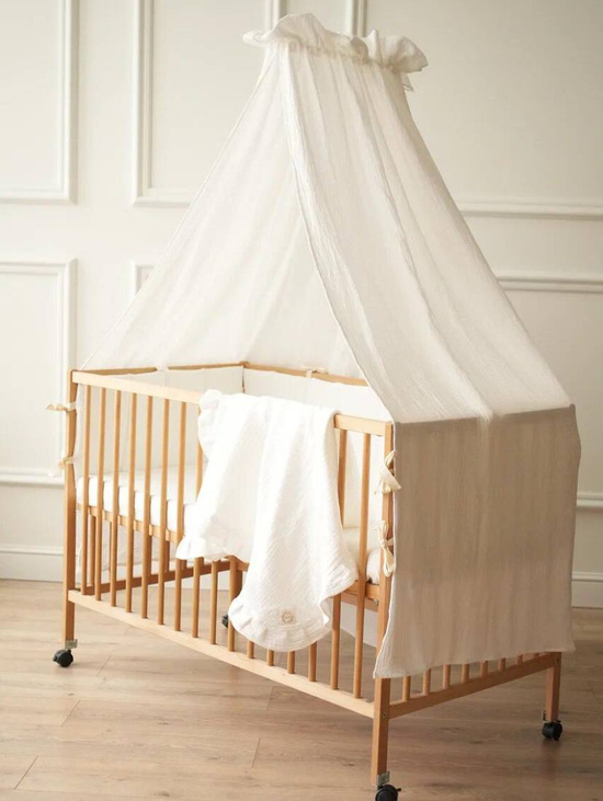 Муслиновый балдахин "Молочный"