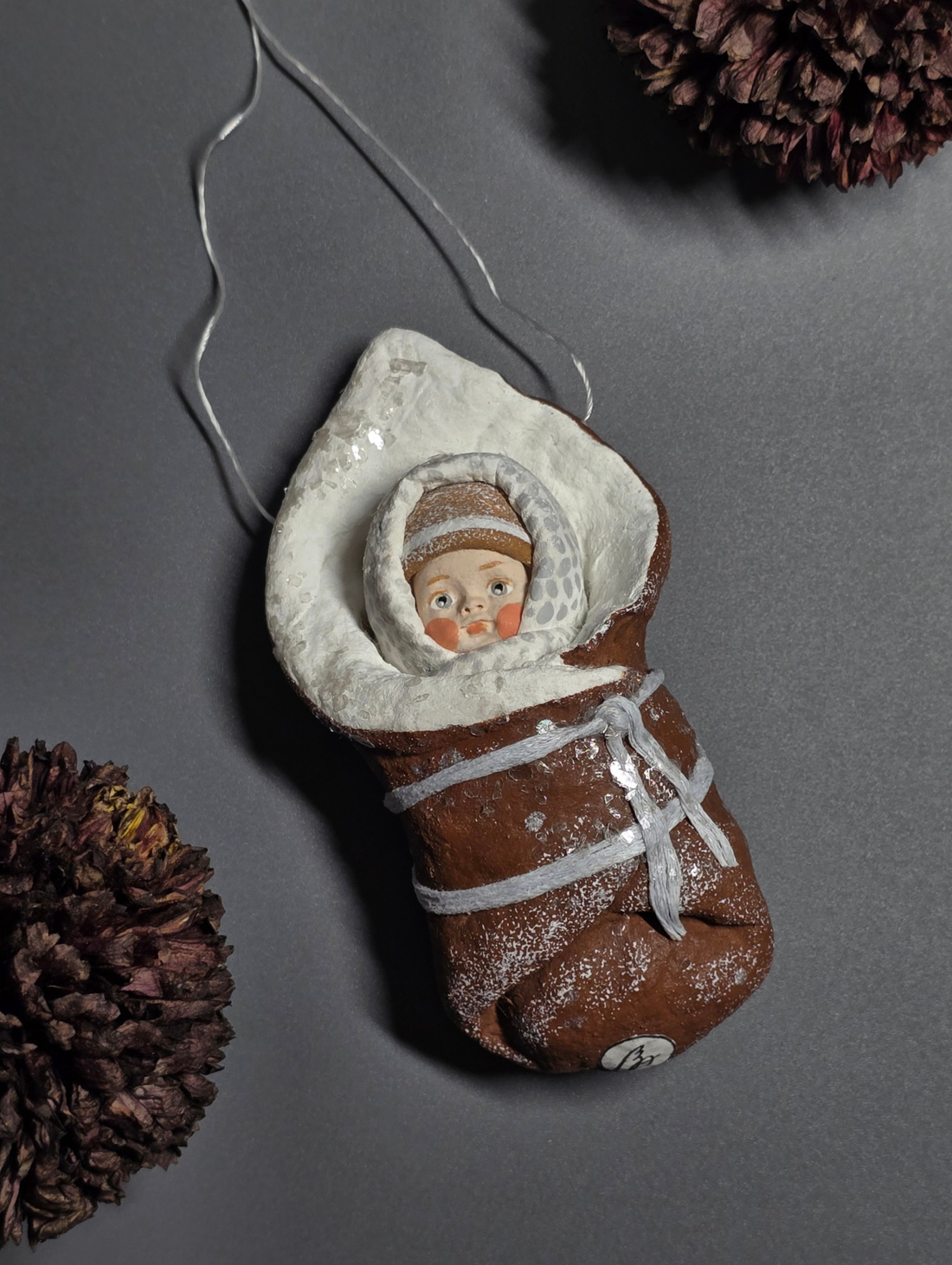 Ватная игрушка "Младенец Пеленашка" - фотография товара