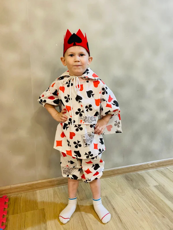 Карнавальный костюм "Карточный король", 2-3.5 года