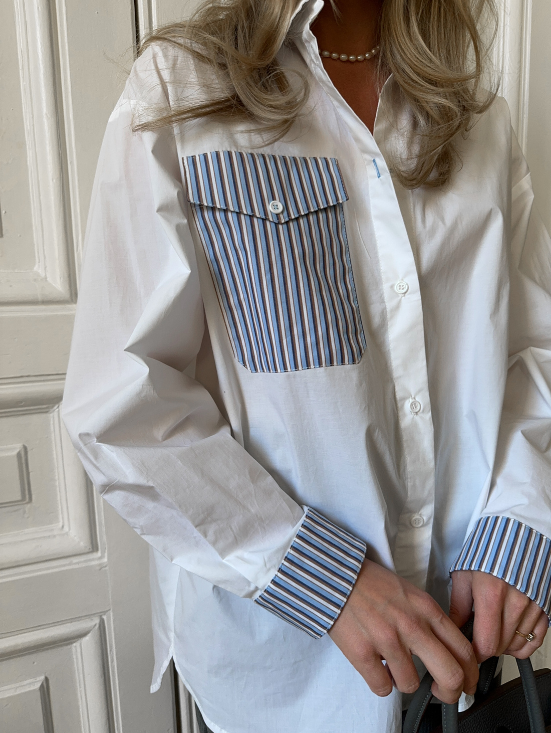 Рубашка с карманом - фотография товара