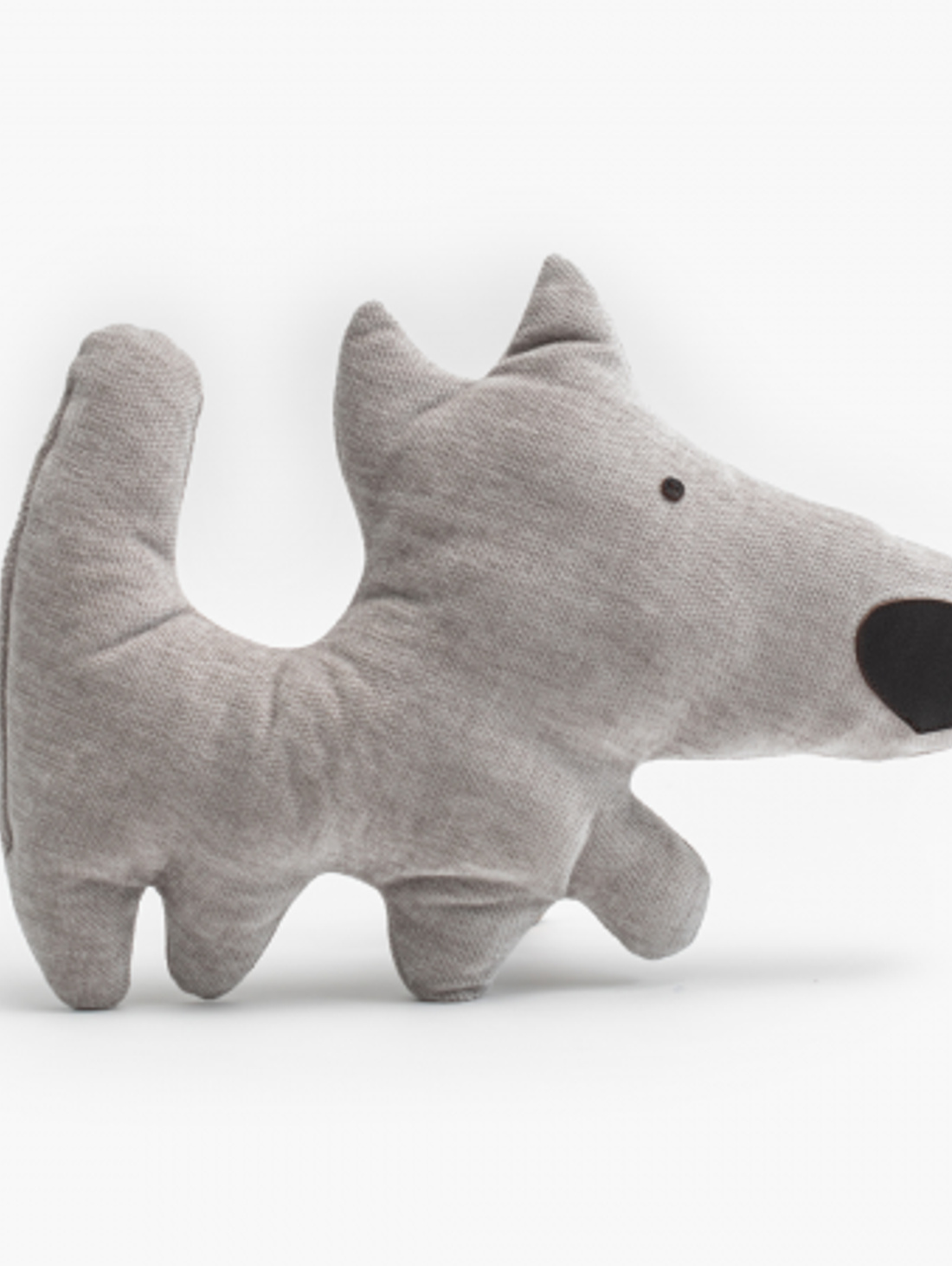 Декоративная подушка "Собачка серая" - фотография товара