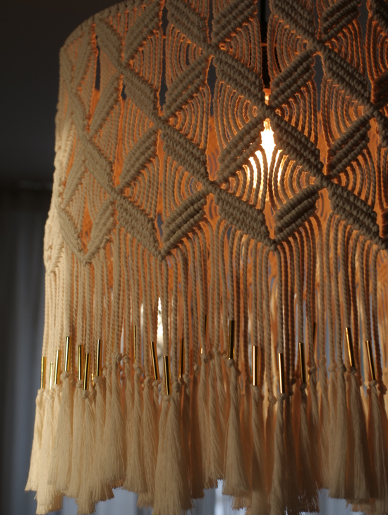 Макраме люстра «Shine»