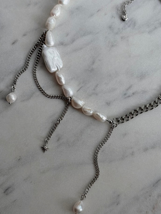 Колье из барочного жемчуга