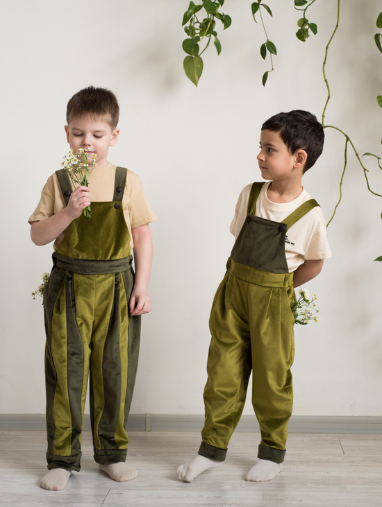 Полукомбинезон "полоска"