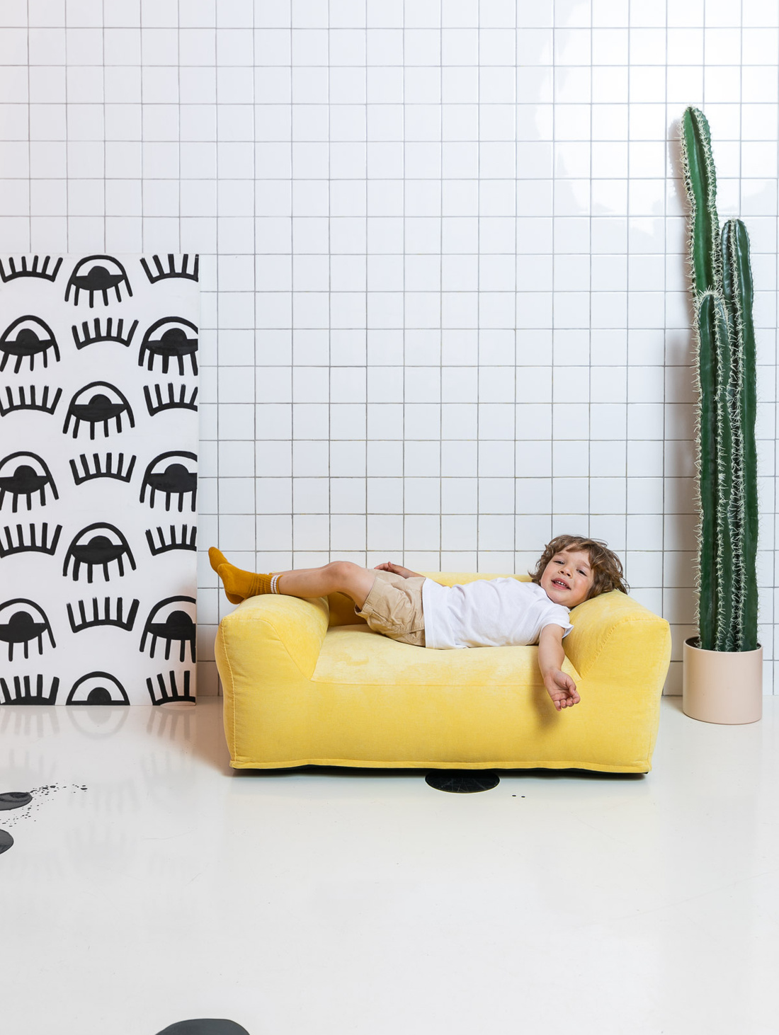 Детский диван CLOUD, Желтый - фотография товара