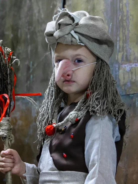 Карнавальный костюм "Баба Яга" 6-8 лет, 1.5-2 года