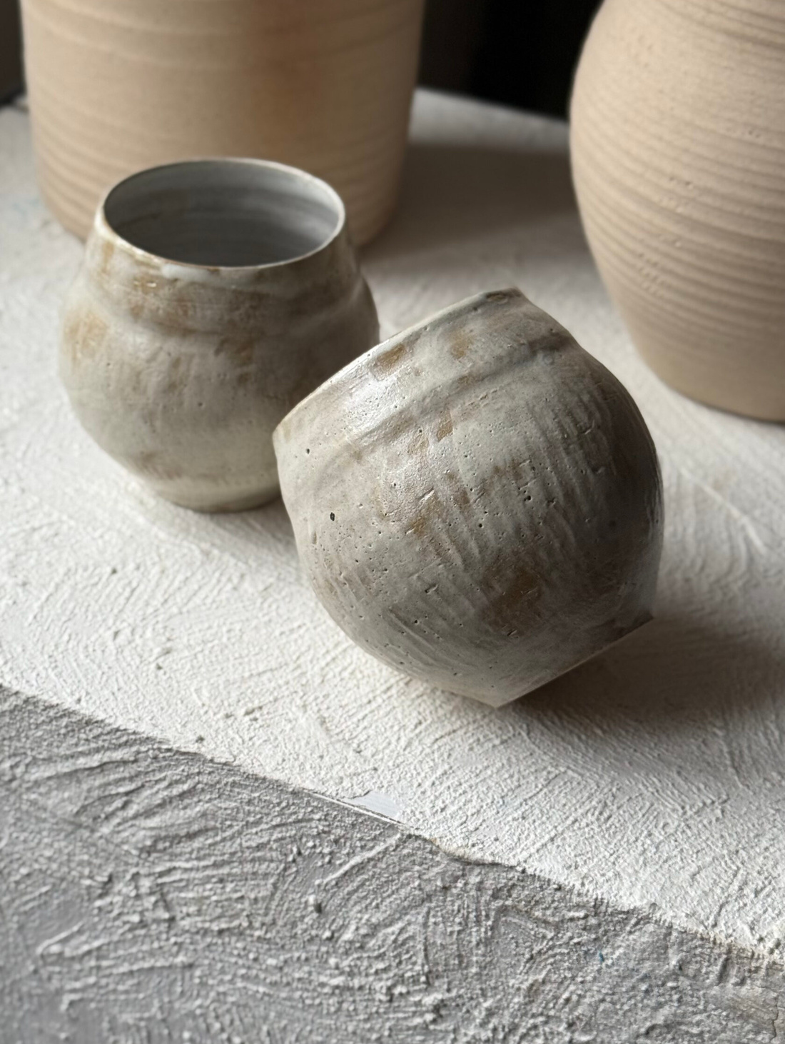 Пара пиал, покрытых фарфором - фотография товара