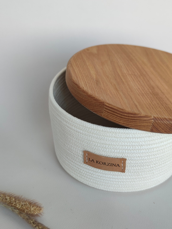 Корзина с деревянной крышкой "Wood collection"