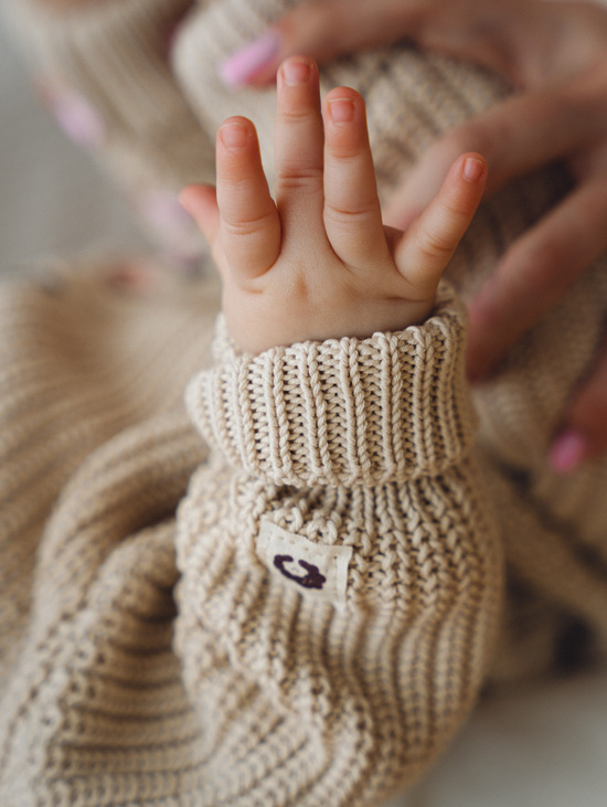 Вязаный костюм из 100% хлопка OBNIMI