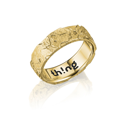 Серебряное кольцо с позолотой PLASTER GOLD