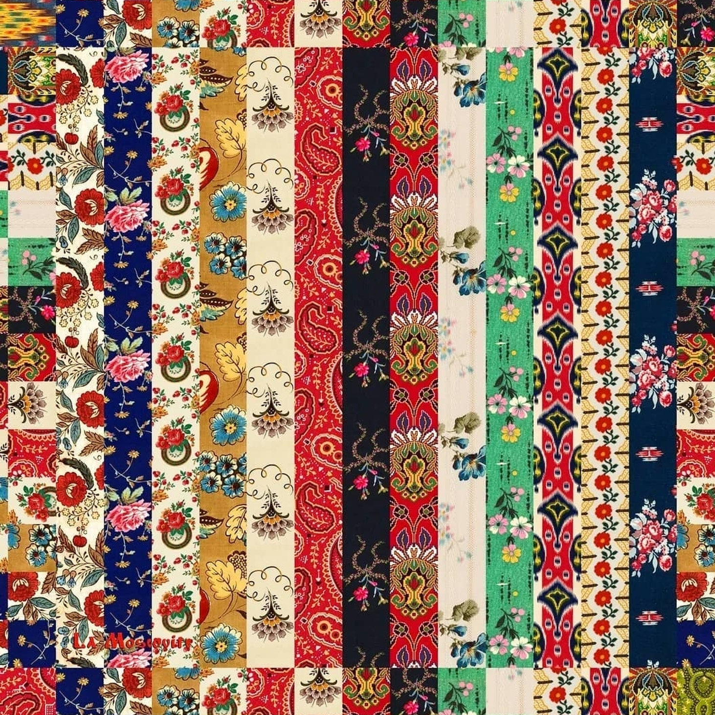 Шелковый платок "Печки-лавочки" - фотография товара