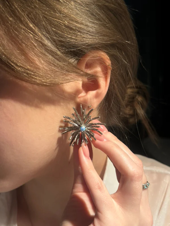 Моносерьга "Холодное сердце"