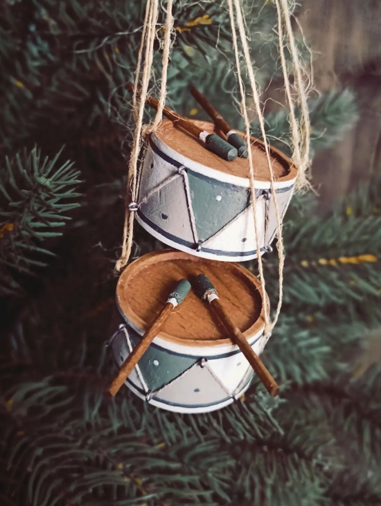 Елочная игрушка "Барабан"