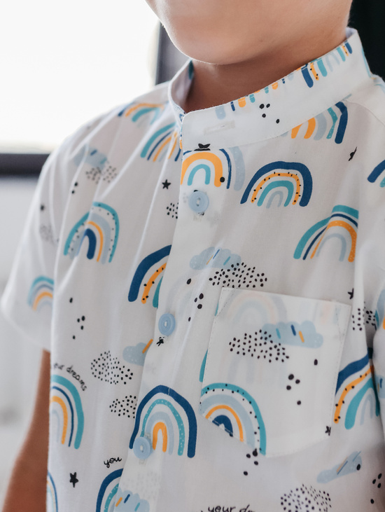 Рубашка для мальчика "Радуга"