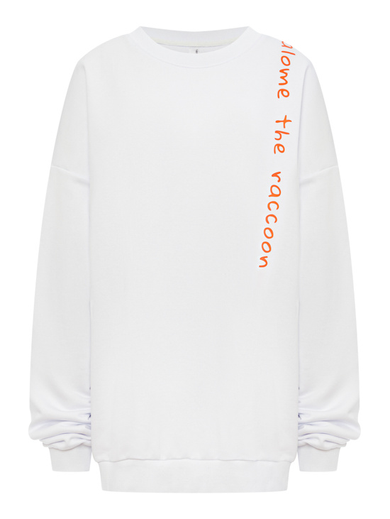 Свитшот SWEATSHIRT LONG SLEEVE NAME WHITE