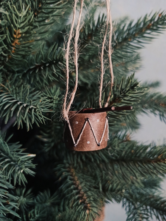 Елочная игрушка "Барабан малый"