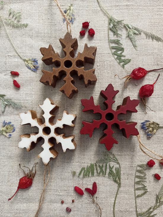 Елочная игрушка "Снежинка 7"