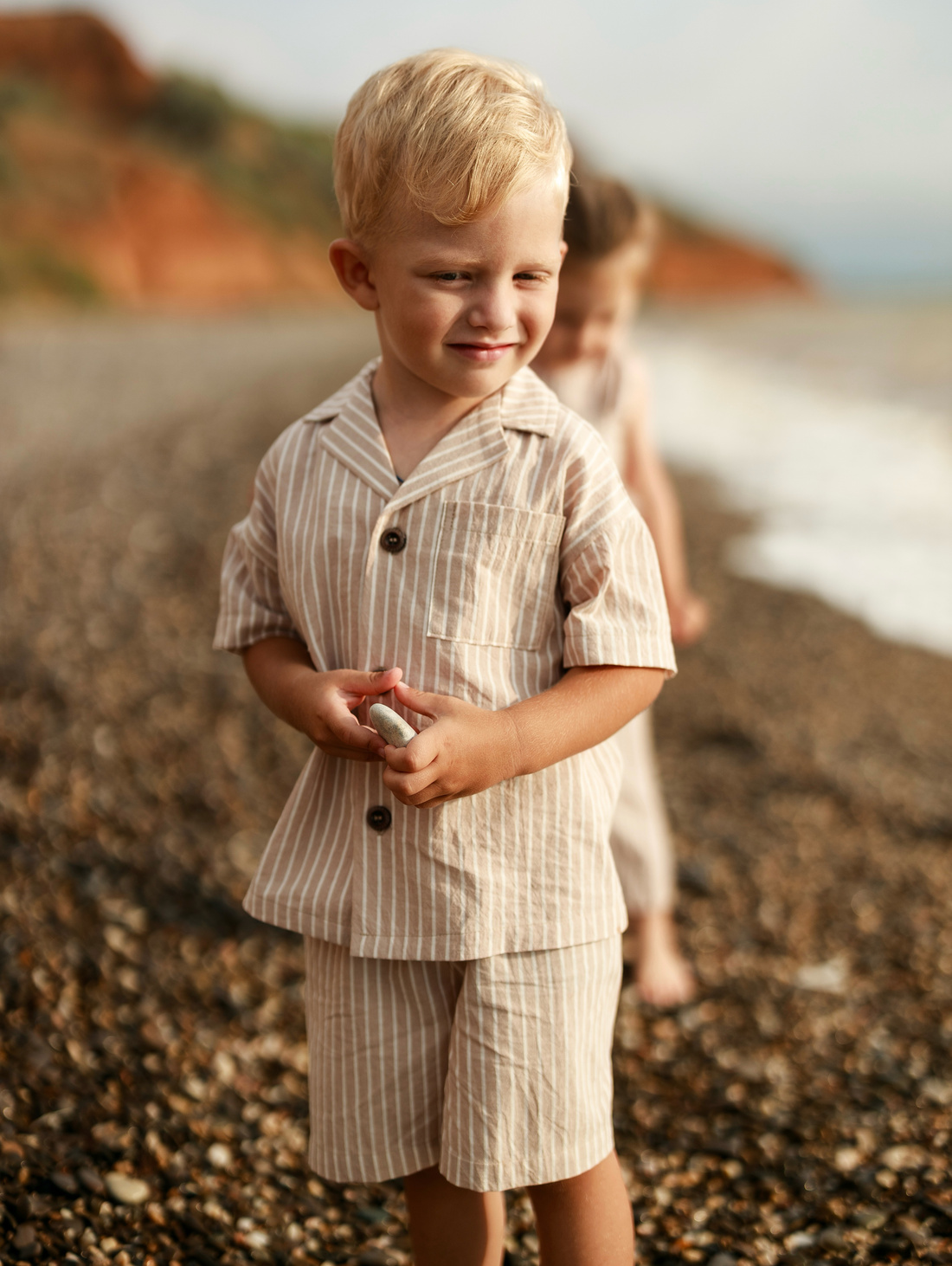 Костюм из варёного хлопка для мальчика - фотография товара