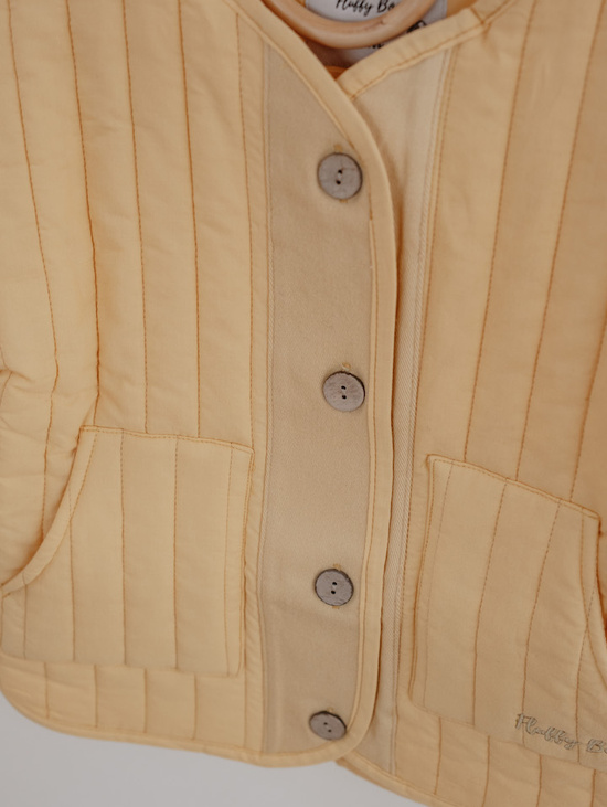 Легкая стеганая куртка (абрикос)