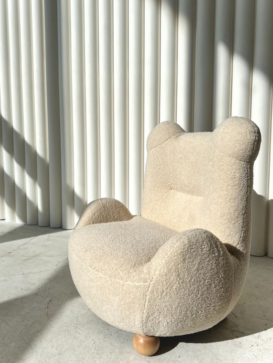 Детское кресло Мишка Teddy бежевое