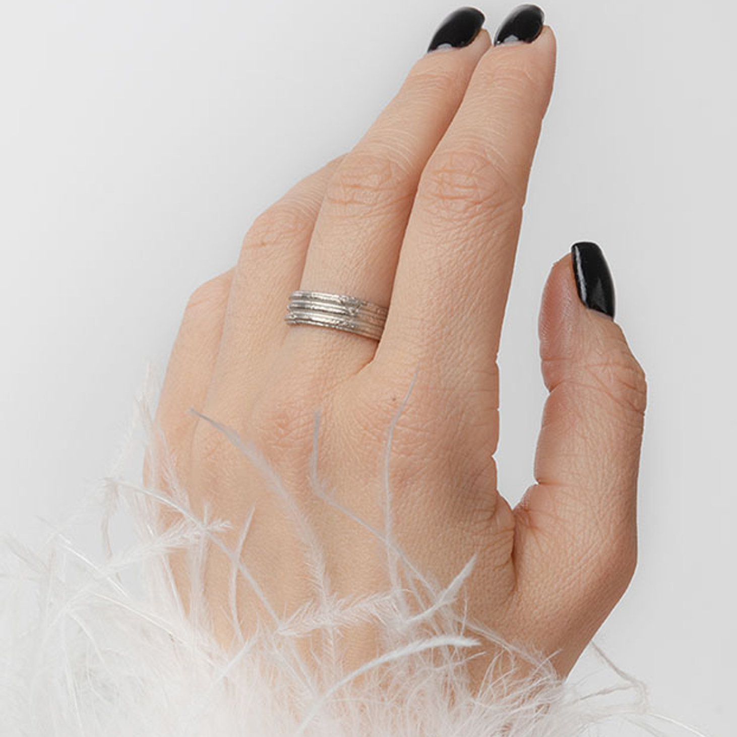 Оригинальное серебряное кольцо CAPITEL - фотография товара