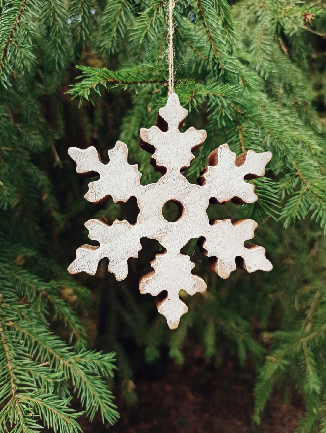 Ёлочная игрушка "Снежинка N11" малая - фотография товара