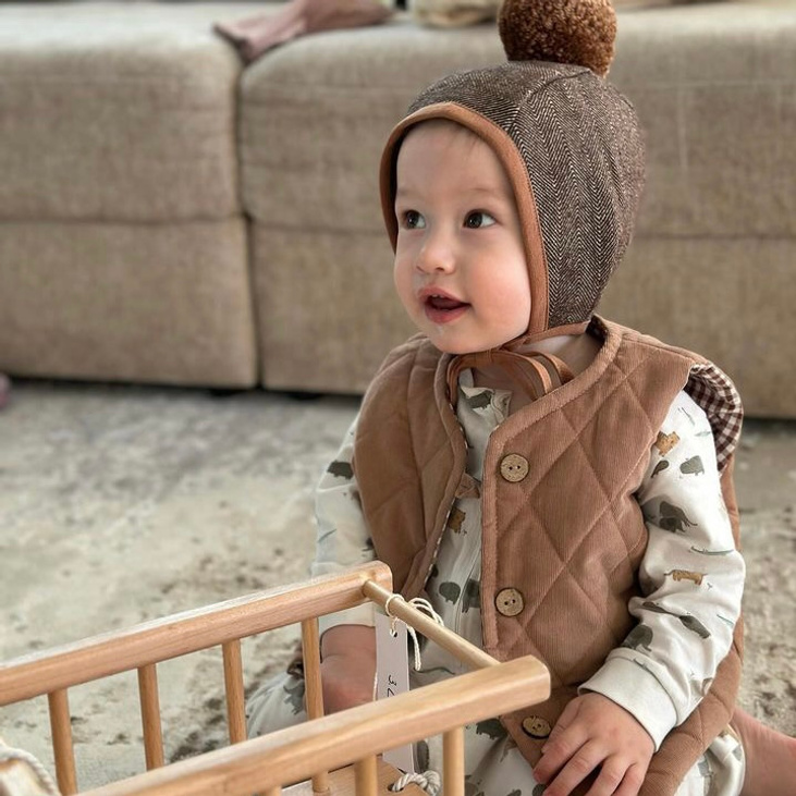 Жилет стеганый «орех»