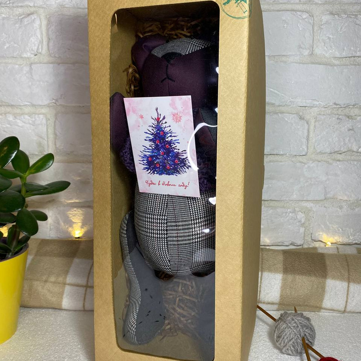 Медведь "Баклажан"