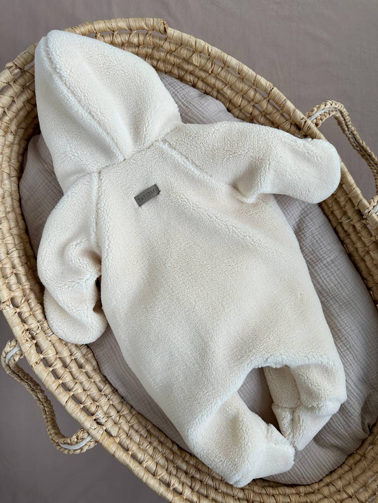 Комплект меховой 3 в 1 осень, зима: Кокон, комбинезон, чепчик