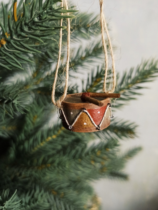 Елочная игрушка "Барабан малый"