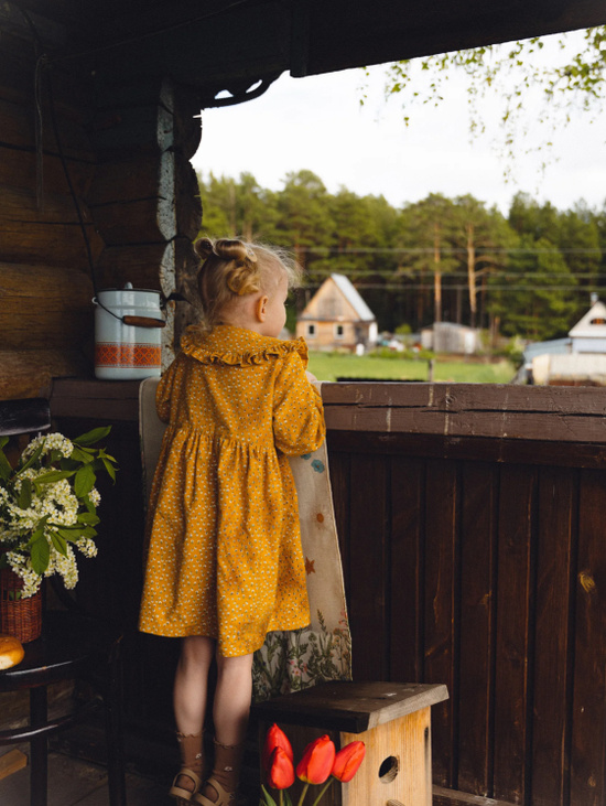 Платье из фланели осеннее