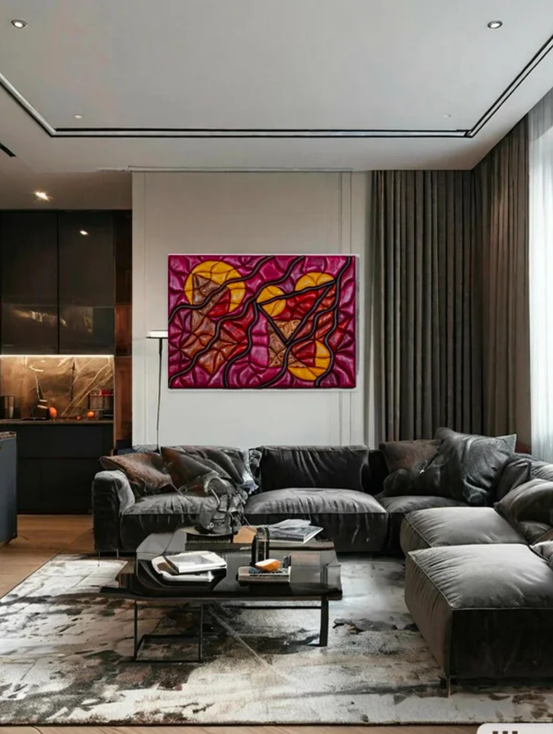 Панно "Нейрографическая композиция N 2" - фотография товара