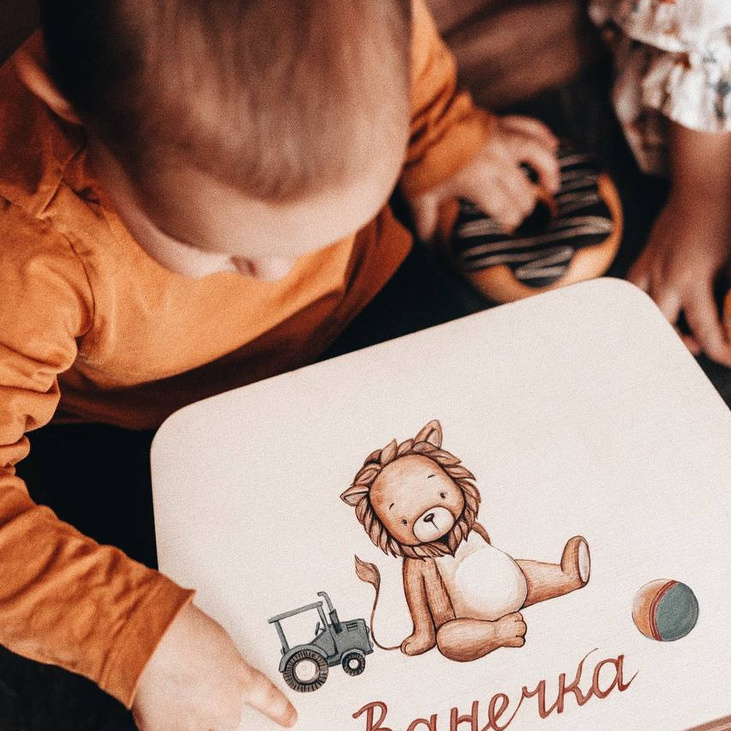 Чемодан из дерева "Ванечка"