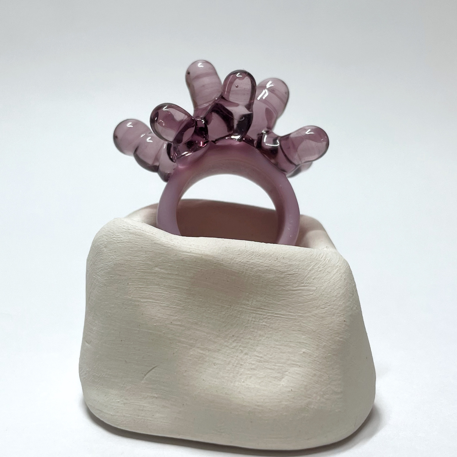 Кольцо ROZHKI lavender - фотография товара