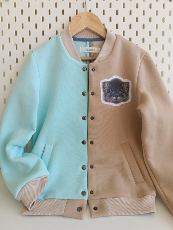 Бомбер для девочки "Мята"