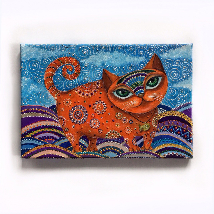 Интерьерная картина 'Рыжий кот"