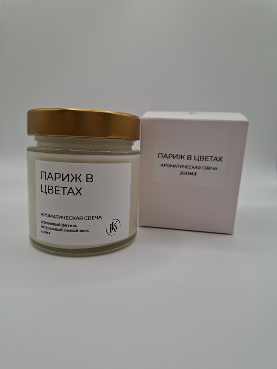 Ароматическая свеча "Париж в цветах"