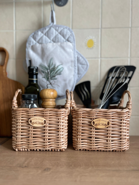 Корзинка квадратная с ручками