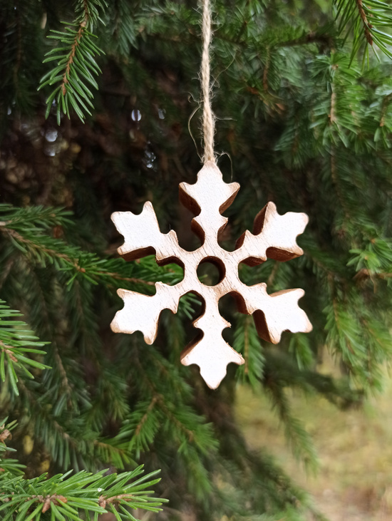 Елочная игрушка "Снежинка 7"