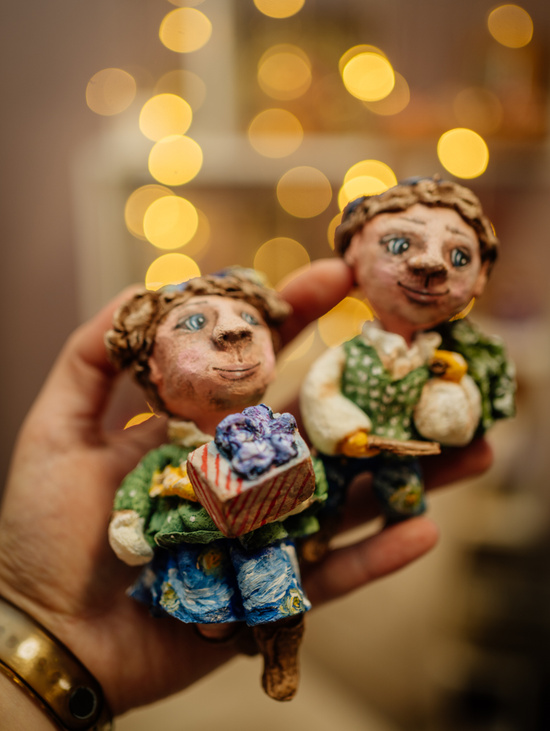 Набор ёлочных игрушек "Новогодние гномики"