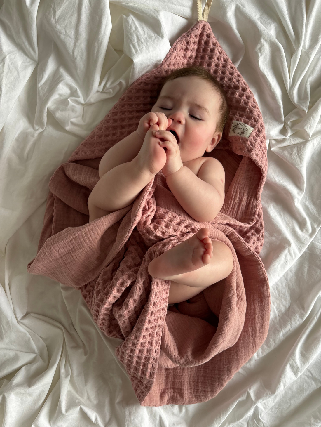 Вафельное полотенце уголок "Berry" - фотография товара