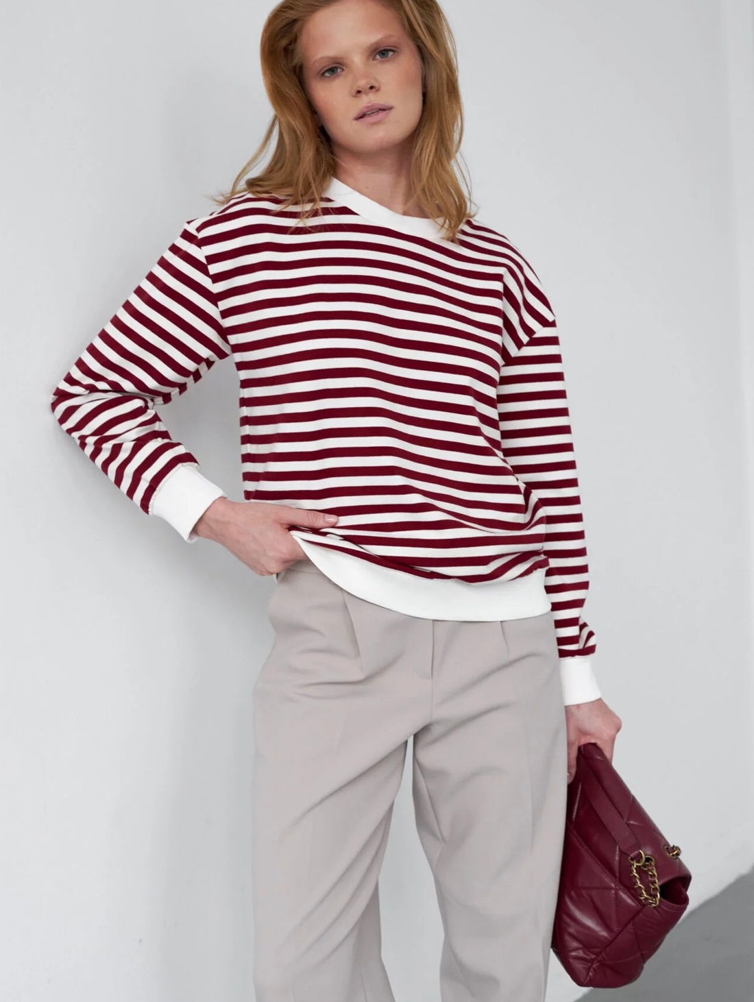 Свитшот в полоску Rouge - фотография товара