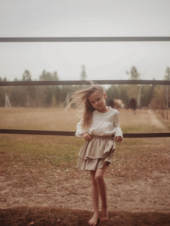 Юбка «мини» с оборками