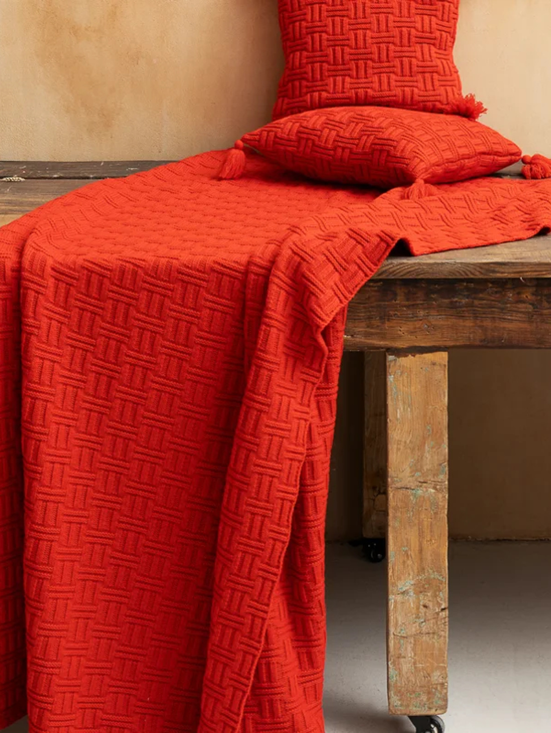 Плед "Римский" красный мак 160*180 - фотография товара