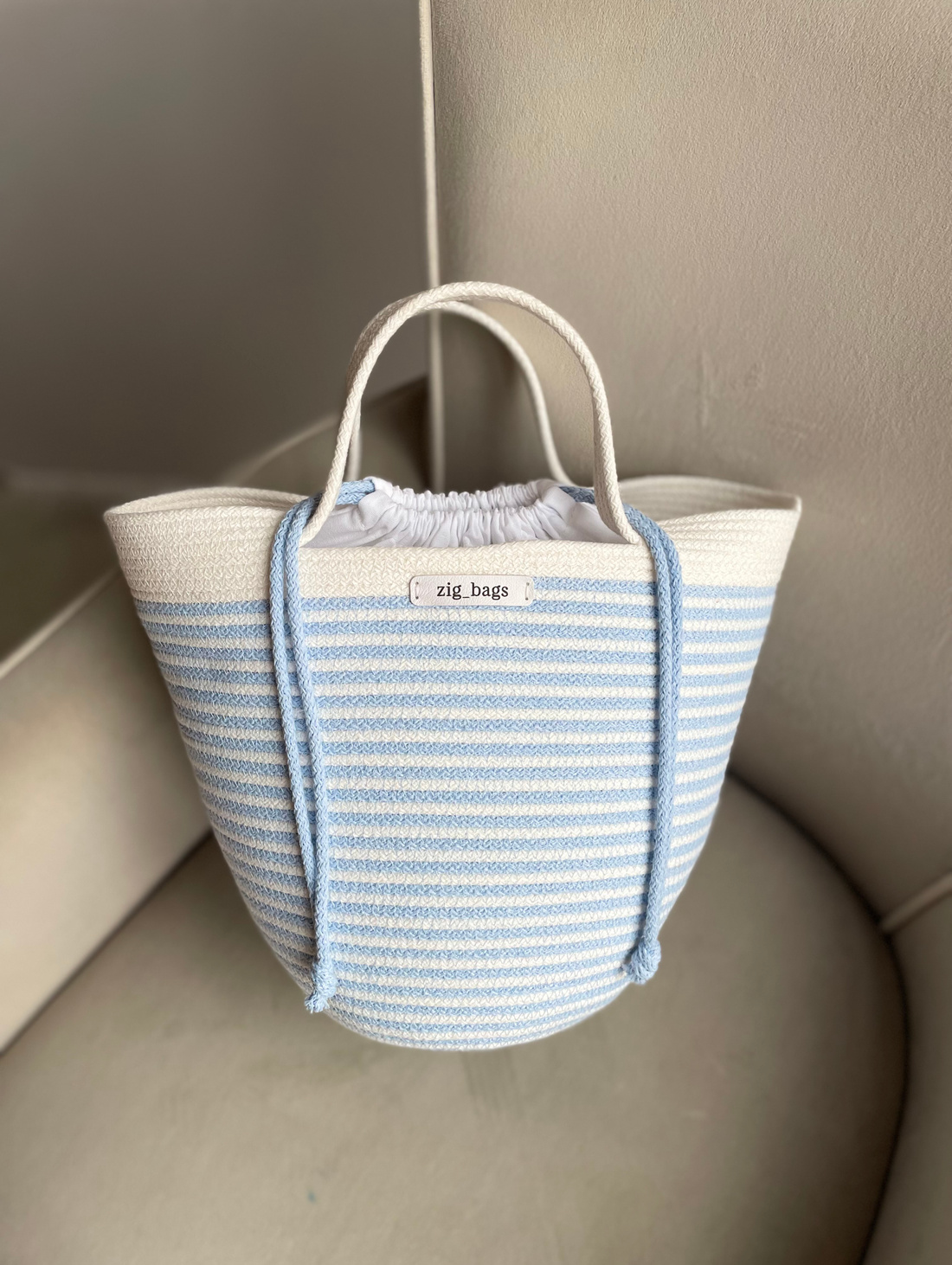 Летняя Сумка из хлопкового шнура - фотография товара
