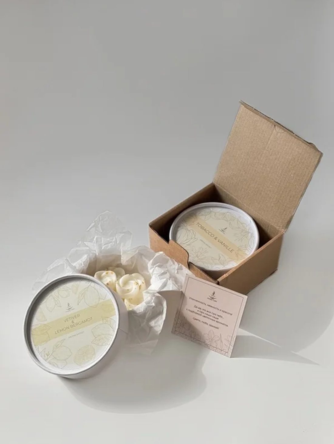 Ароматическое саше Цветочные мечты Vetiver & Lemon Bergamot - фотография товара